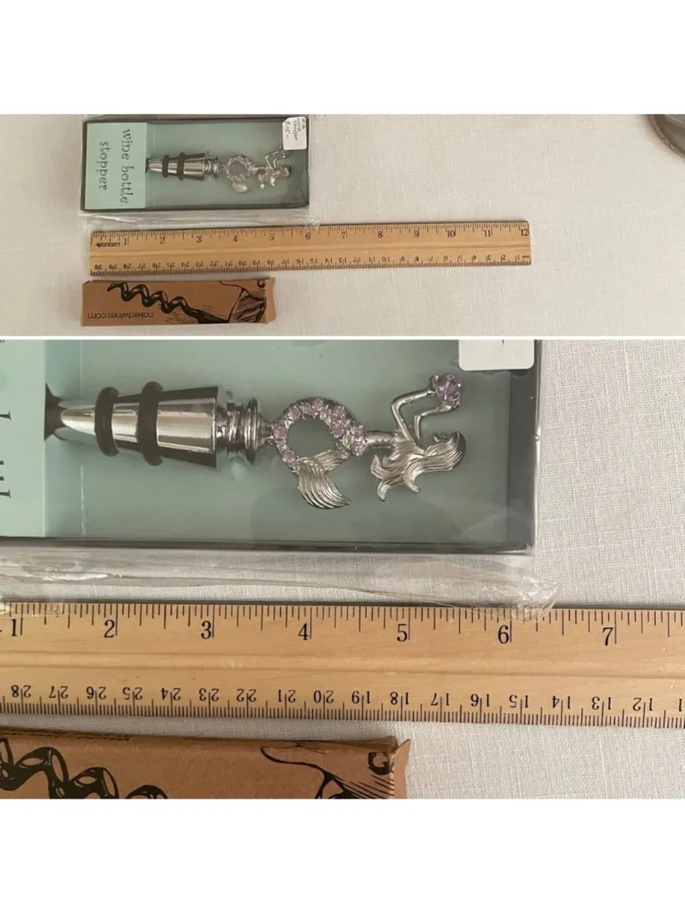 Wine Lover Gift Set Mermaid Wine Stopper Corkscrew 2 Gift Bags New Hostess